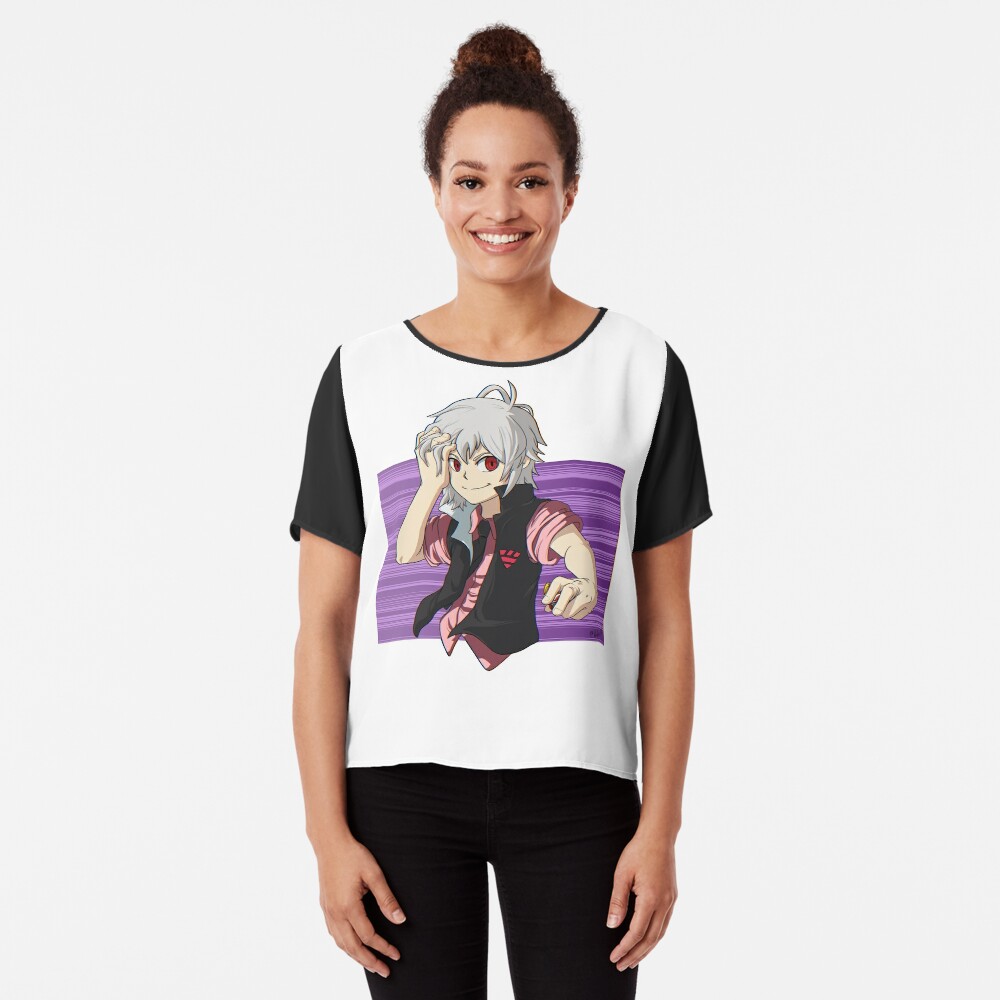 BEYBLADE BURST Shu Kurenai & Valt Aoi T-shirt child Chiffon Top