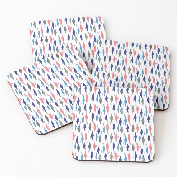 Item preview, Danish Diamond Print in Pink and Blue designed and sold by House of Haha.
