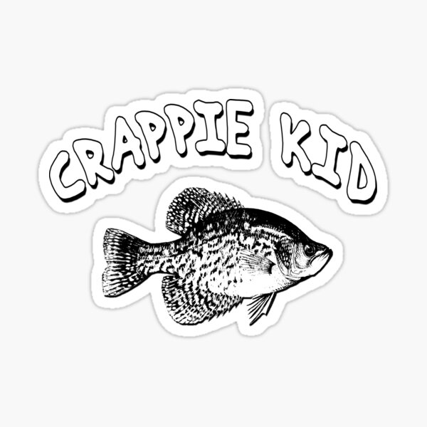 Crappie Fishing Stickers for Sale, Free US Shipping