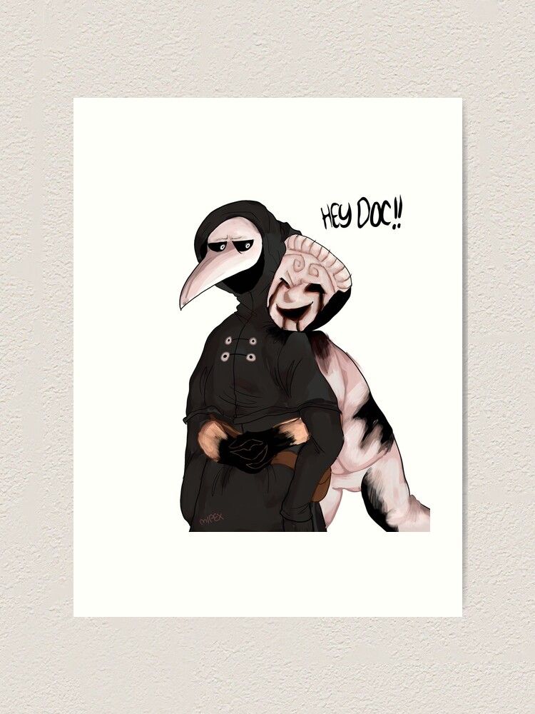 Scp 035 And Scp 049 Art Print By Ccookiecrumbs Redbubble