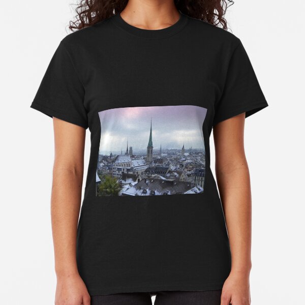 Zurich on a frosty February Morning Classic T-Shirt