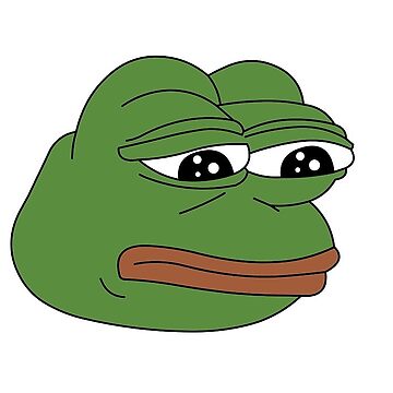 Artwork thumbnail, SAD FROG MEME - PEPE THE FROG by swhitewat