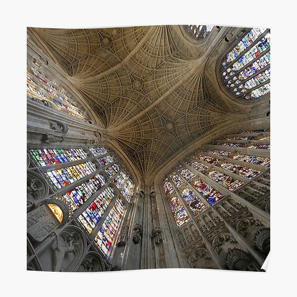 Kings College, Cambridge. Poster