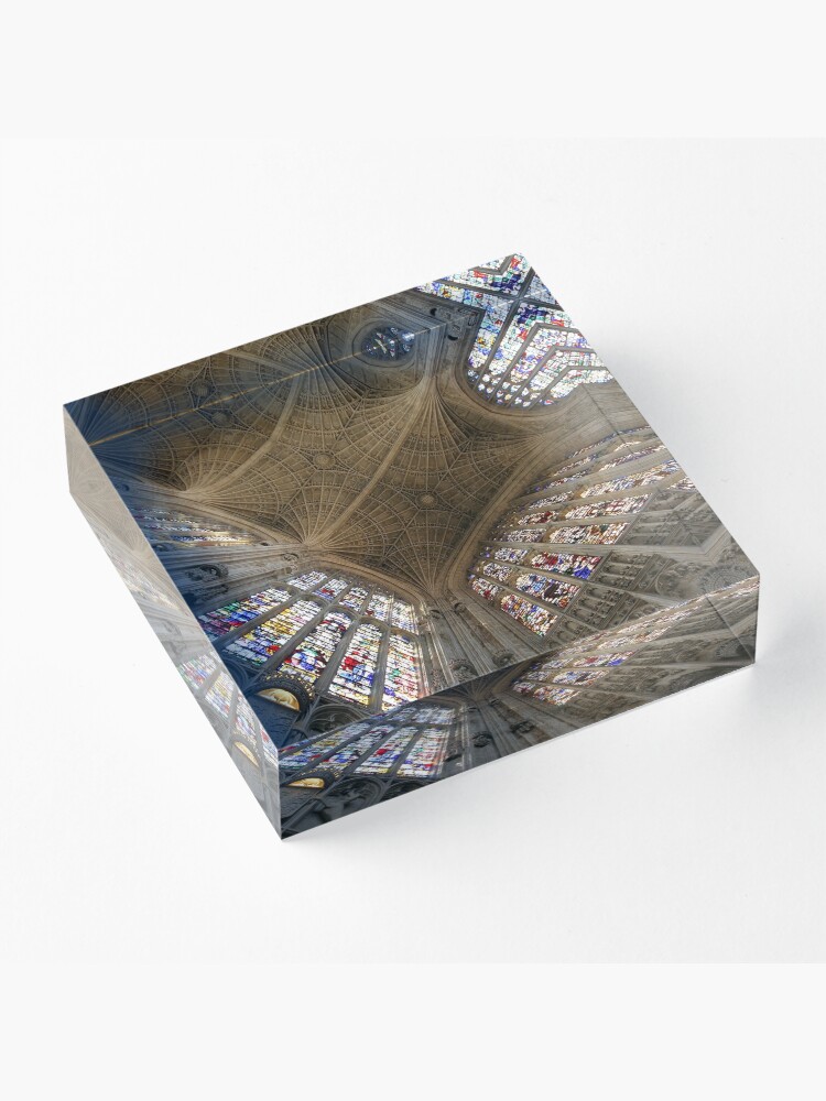 Alternate view of Kings College, Cambridge. Acrylic Block
