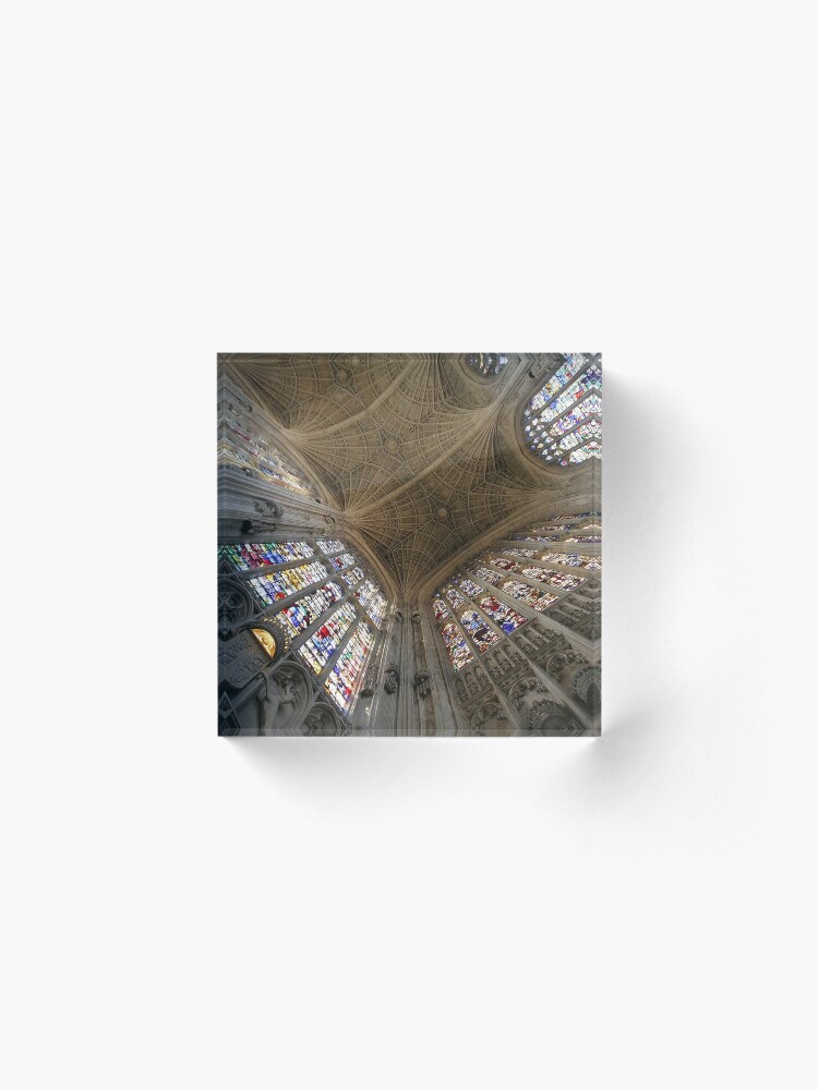 Alternate view of Kings College, Cambridge. Acrylic Block