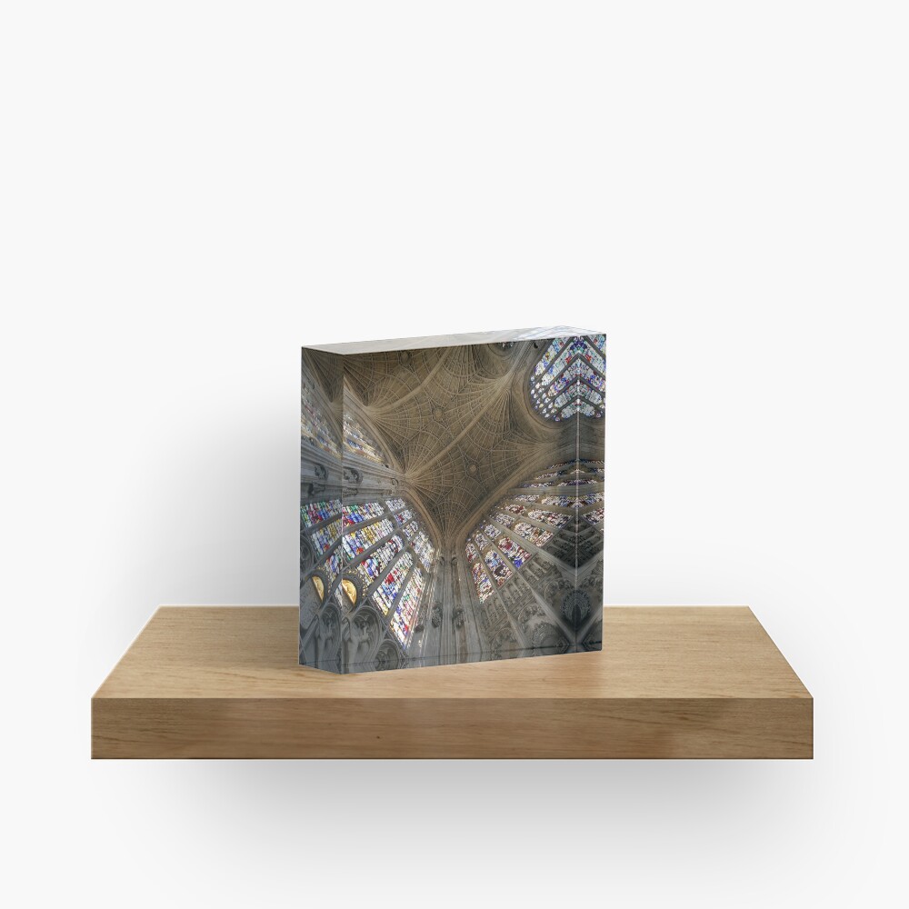 Kings College, Cambridge. Acrylic Block