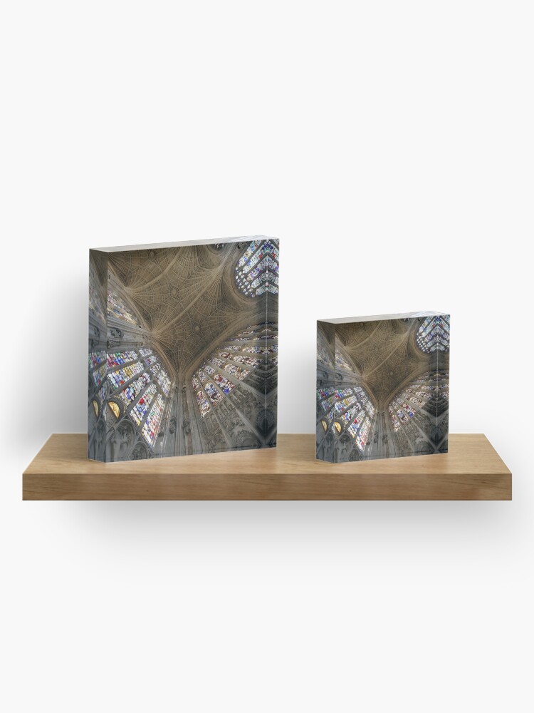 Alternate view of Kings College, Cambridge. Acrylic Block