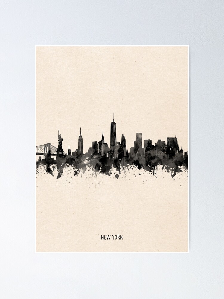 "new york skyline" Poster by BekimART Redbubble