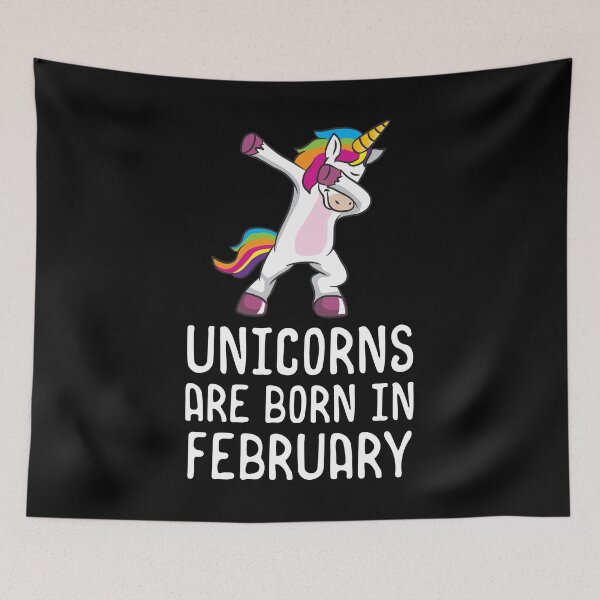 Item preview, Unicorns Are Born In February Shirt Birthday Month Gift Tee designed and sold by haselshirt.