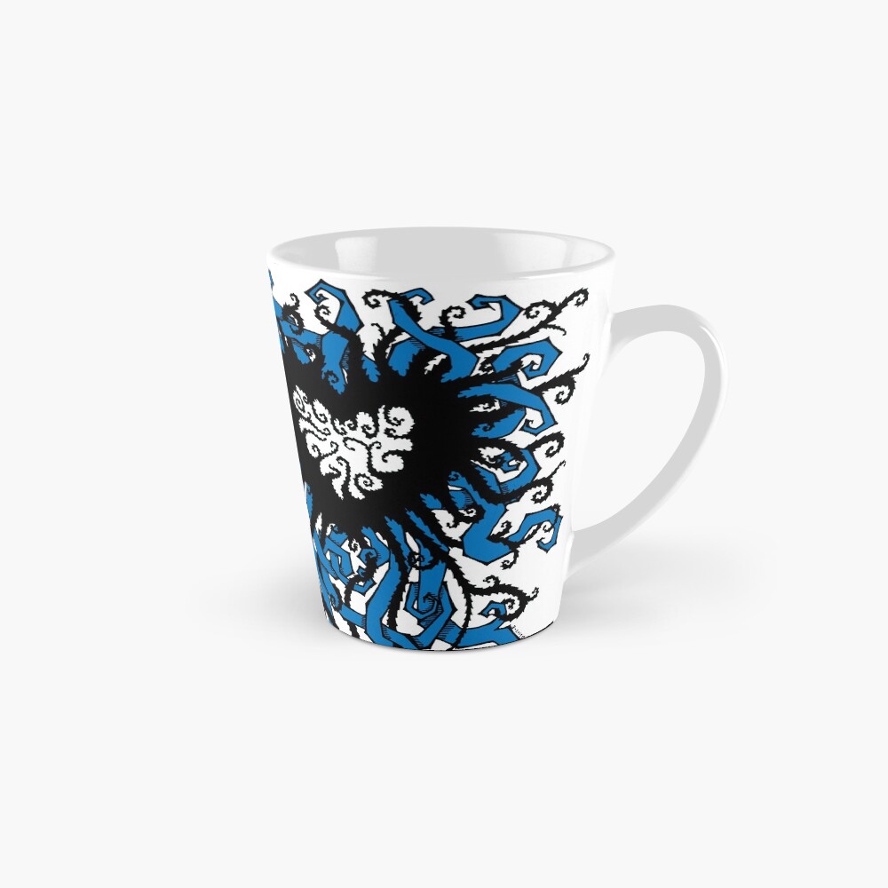 Tangled Heart in Blue Tall Mug