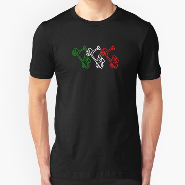 scooter Italy Vespa Slim Fit T-Shirt