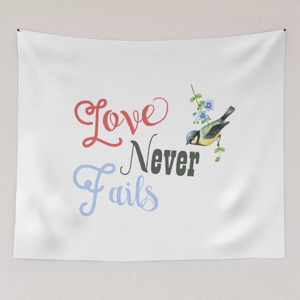 Item preview, Love Never Fails designed and sold by made4you.