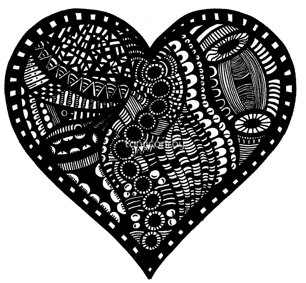 "Pen & Ink Drawing Heart" by tonijconroy Redbubble
