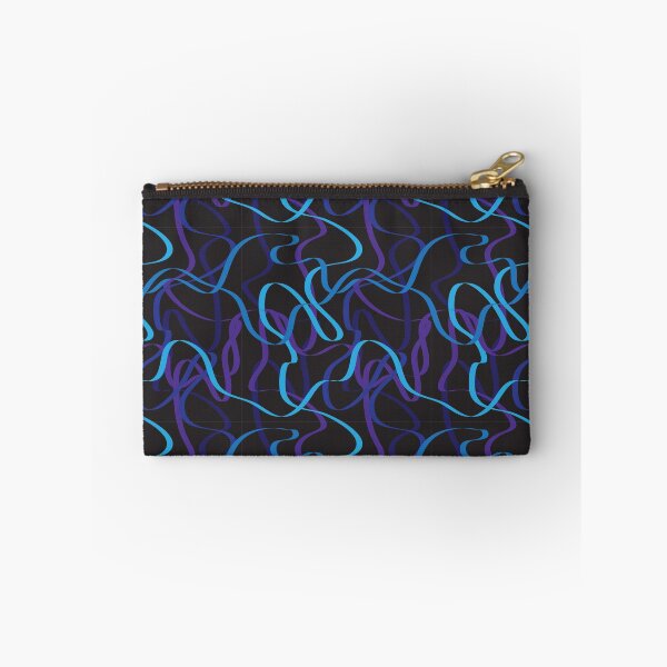 Item preview, Blue and purple ribbons on a black background designed and sold by crdraper.