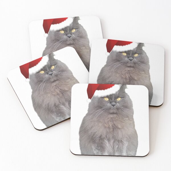 Aperçu de l'œuvre Chaton de Noël Meowy créée et vendue par Julie Erin Designs.