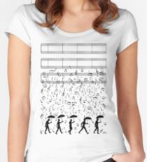 Singing in the Raaaain Women's Fitted Scoop T-Shirt
