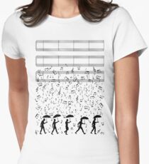 Singing in the Raaaain Women's Fitted T-Shirt