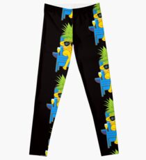 Fruit Cool Pineapple With Sunglasses Graphic T-shirt Summer Sun Drinking Juice Holidays Relaxing Leggings