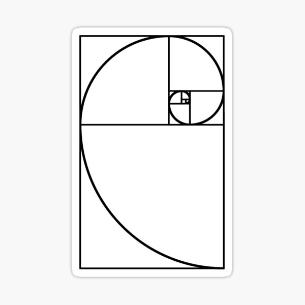 Golden Ratio - Transparent Sticker