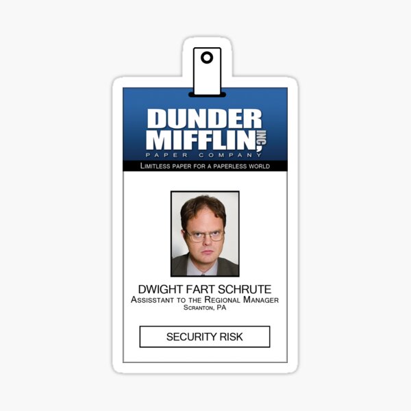 The Office Pam Halpert Beesly Dunder Mifflin ID Badge Name Tag Cosplay  Costume