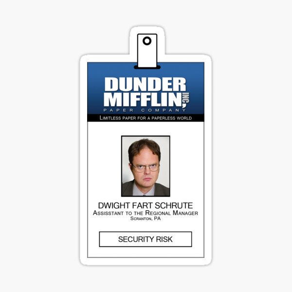 The Office Pam Halpert Beesly Dunder Mifflin ID Badge Card Download Image  Name Tag Cosplay Costume