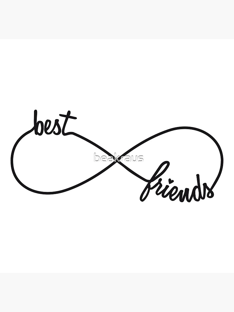 Download "Best friends forever, infinity sign" Art Print by ...