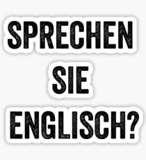 Pegatina Do you speak English? (German)