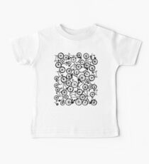 Pile of Black Bicycles Baby Tee