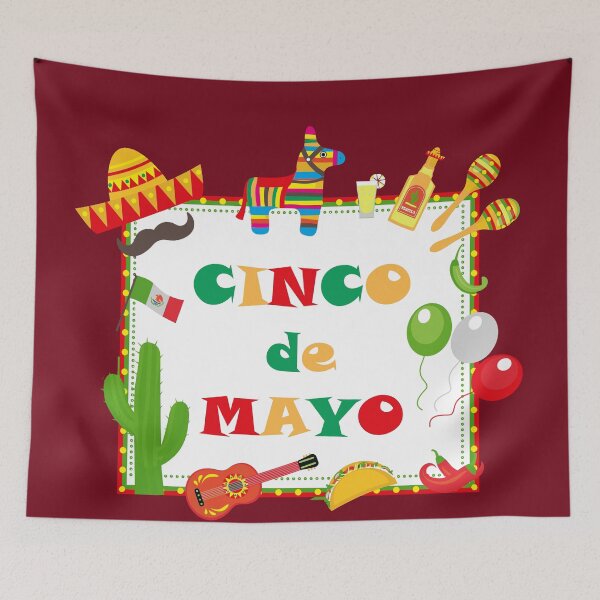Item preview, CINCO DE MAYO MEXICAN FESTIVAL / CARNIVAL SUMBRERO, CACTUS  designed and sold by ReignGFX.