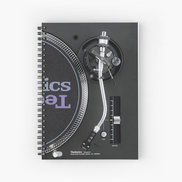 Technics Dj Old School Spiral Notebook