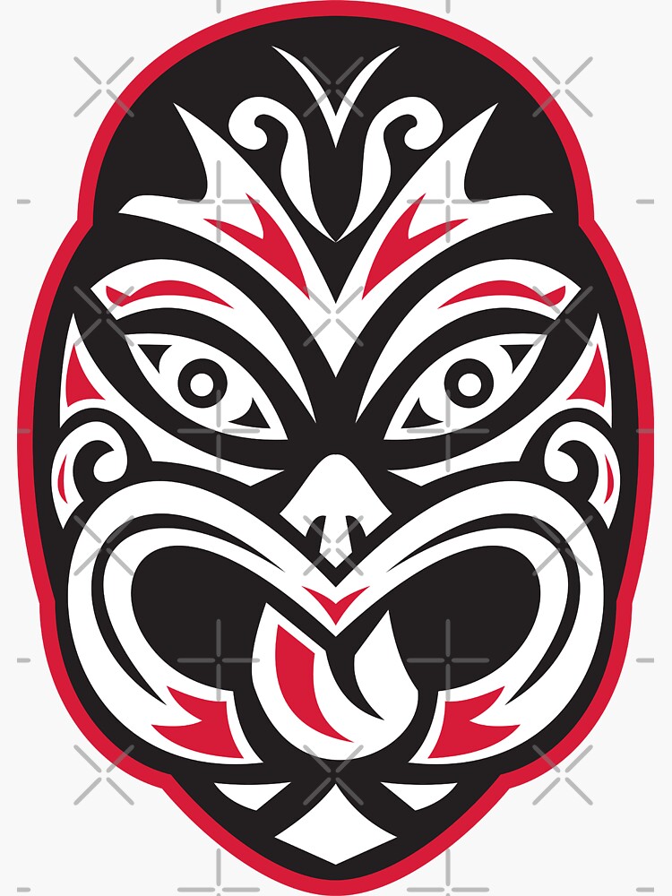 Maori Baseball Pitcher Tribal Tattoo Gift Idea' Sticker