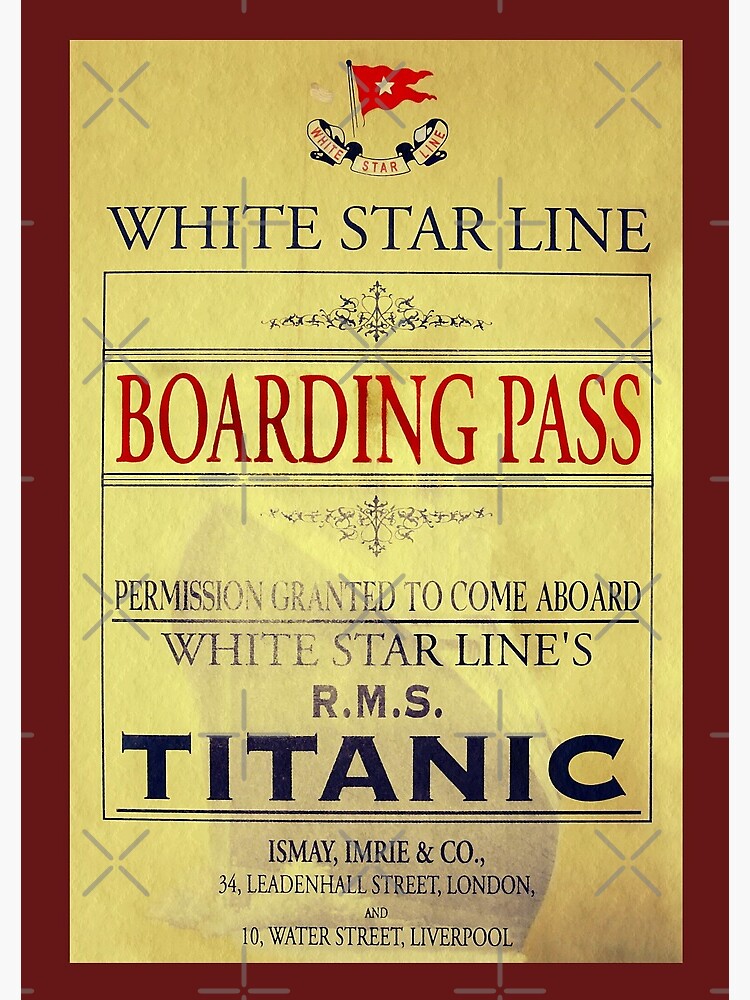 Titanic Printable Luggage and Baggage Tags