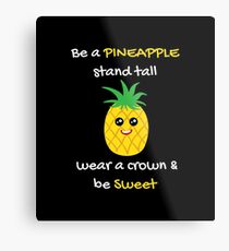 Pineapple Shirt Be A Pineapple Stand Tall Gift Tee Metallbild