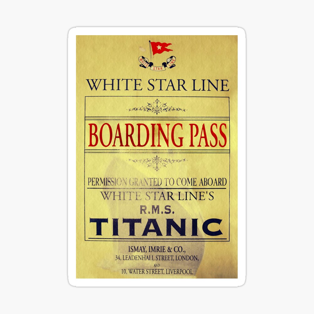 Baggage Tag from the Titanic