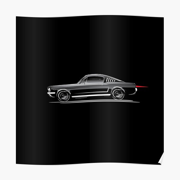 Ford Mustang Fastback 1966 Poster