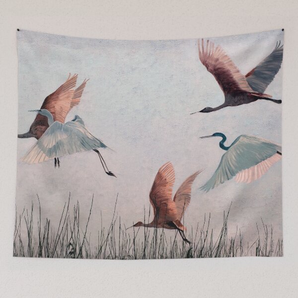 Item preview, Spoonbills Arrive in Flagler County, Florida designed and sold by ArtbyMinda.