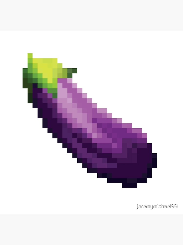 Pixel Eggplant by jeremymichael93
