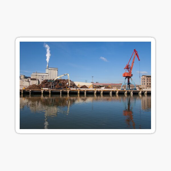 Vista previa del artículo con la obra «Industria en el río Nervión, Bilbao», diseñado y vendido por Francisco Javier GIl.