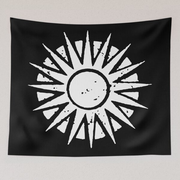 Item preview, Sun - Solar Symbol, white on black designed and sold by Pointit.