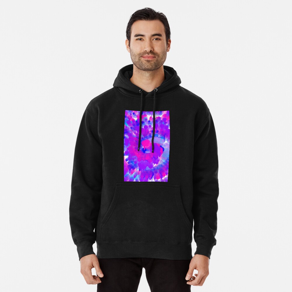 pink and purple tie dye hoodie