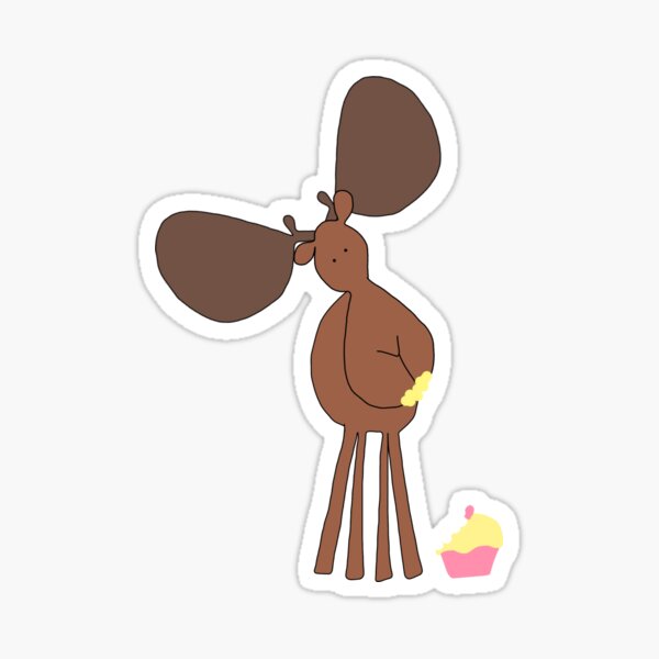 Item preview, Moose and Cupcake designed and sold by Carrie Baughcum.