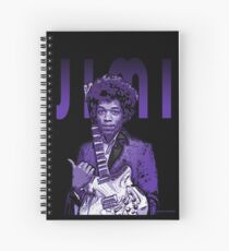 Purple Hendrix Spiral Notebook