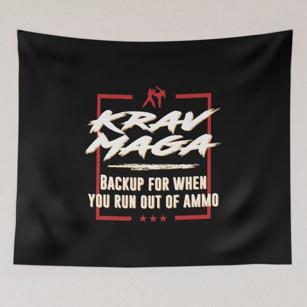 Item preview, Krav Maga Backup Run Out of Ammo Fighting Combat designed and sold by KNUXX Shop.