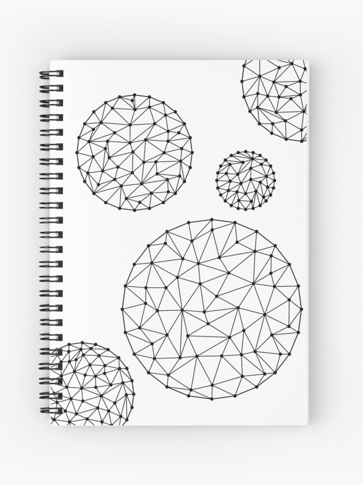 Zendoodle, triangles, points, texture, doodle, vector art Spiral Notebook  for Sale by CrazyRabbits