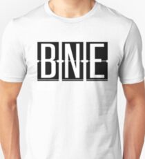 BNE - Brisbane - Queensland Australia - Airport Code Souvenir or Gift Design Slim Fit T-Shirt