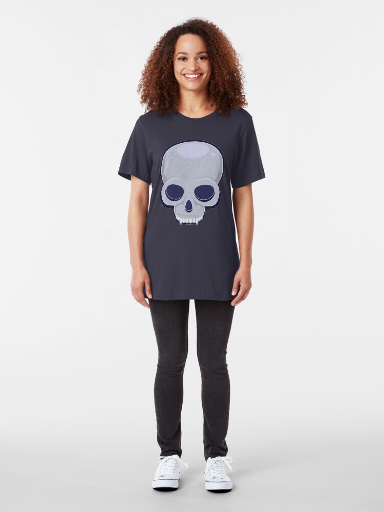 Alternate view of Skull in blue Slim Fit T-Shirt