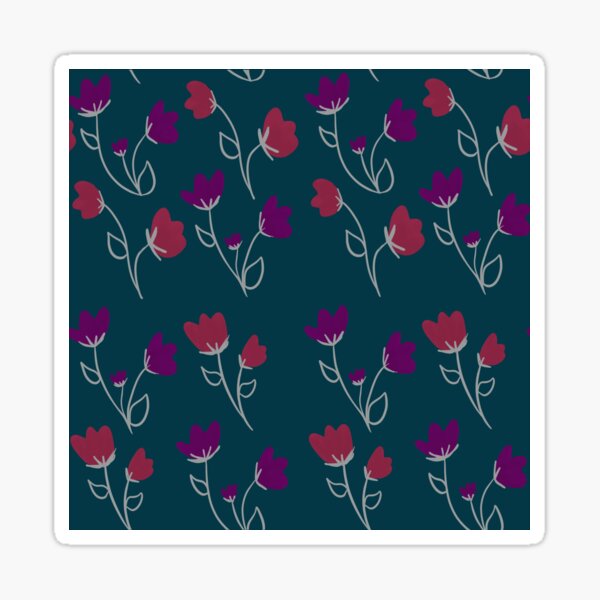 Loose floral pattern Sticker