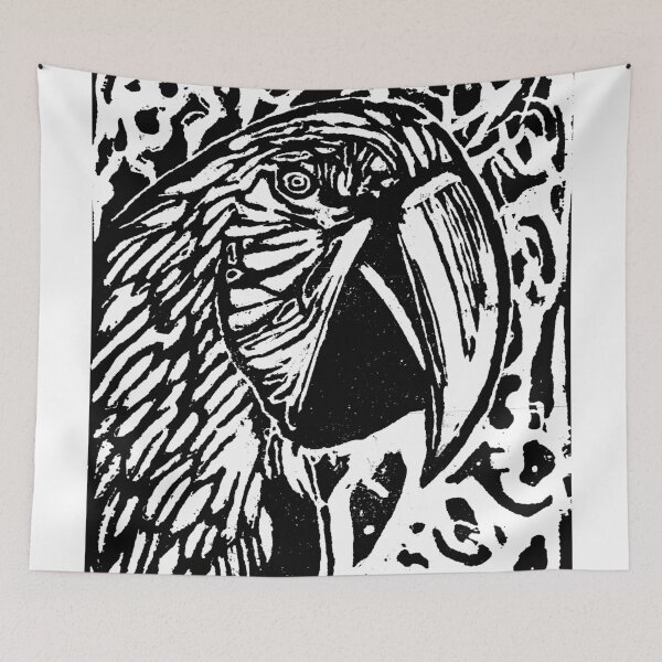 Item preview, Engraved Macaw designed and sold by Rosa Elena Albornoz Mendez.