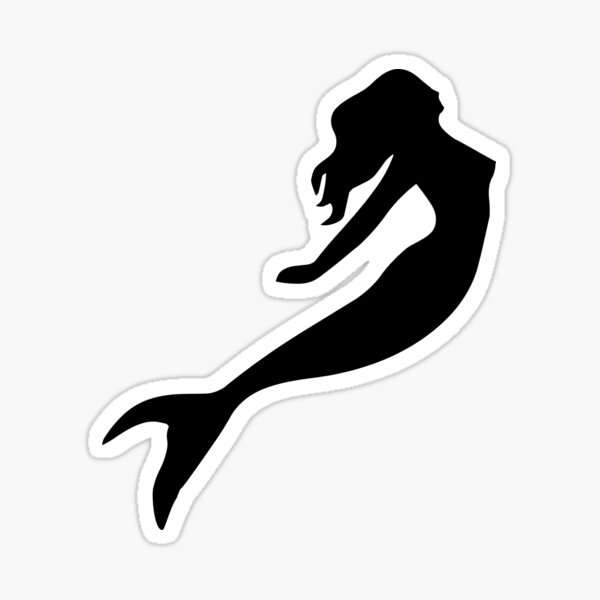 Swimming elegant mermaid Sticker