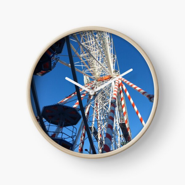 Ferris wheel Clear blue Sky Clock